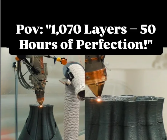 Thumbnail image of a 750 mm multi-material LMD nozzle demonstrator
