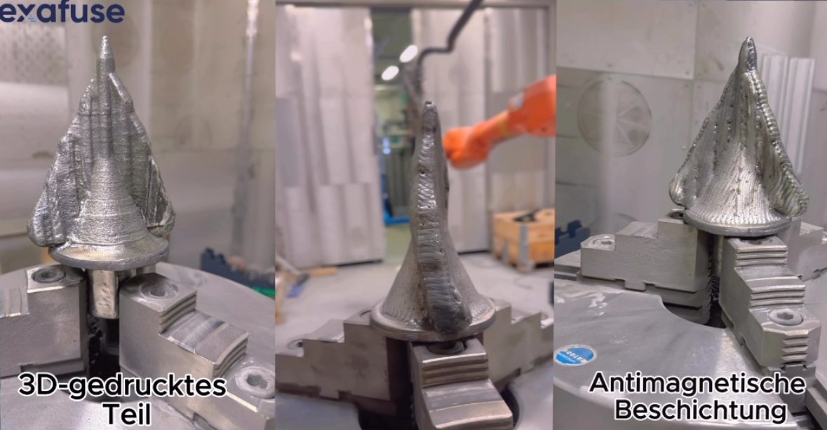 130 mm drill cover image for LMD build-and-coat workflow explanation