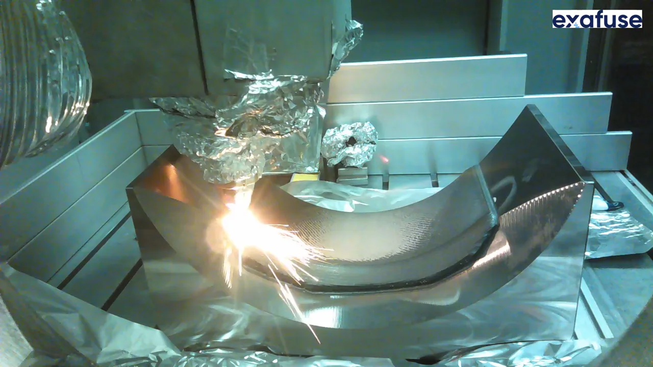 Process video showing LMD coating on a round forging die