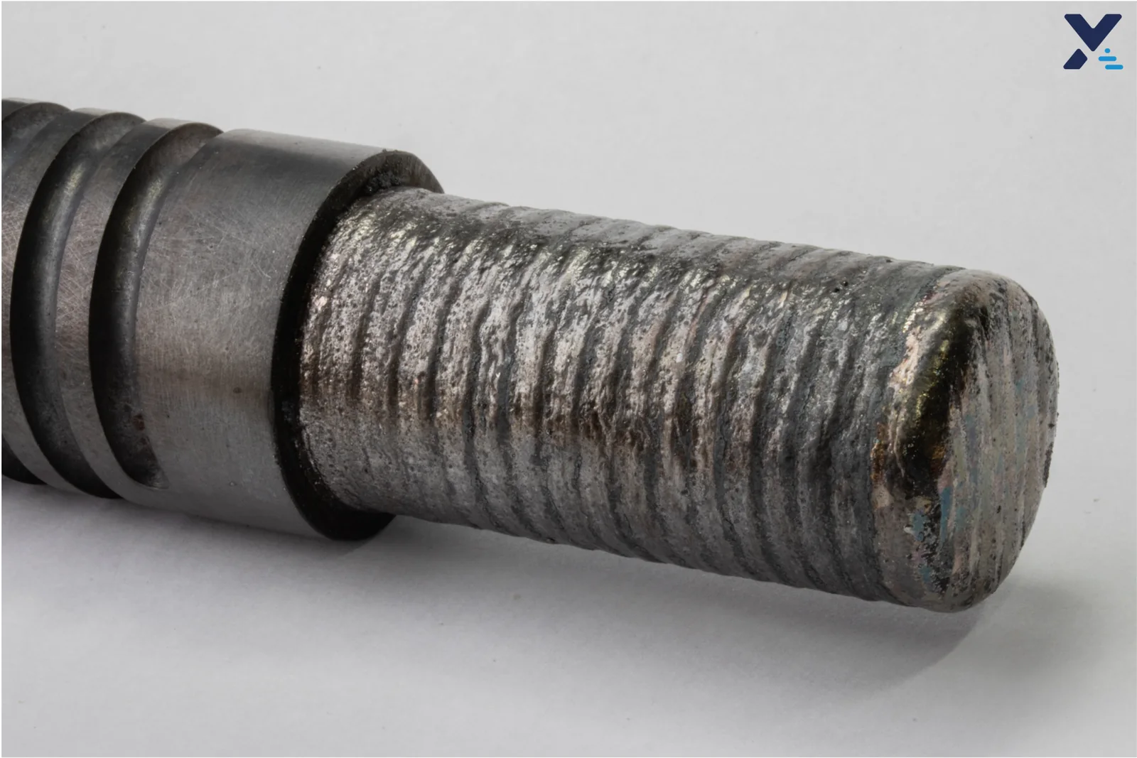 Extruderschnecke nach dem LMD-Materialauftrag