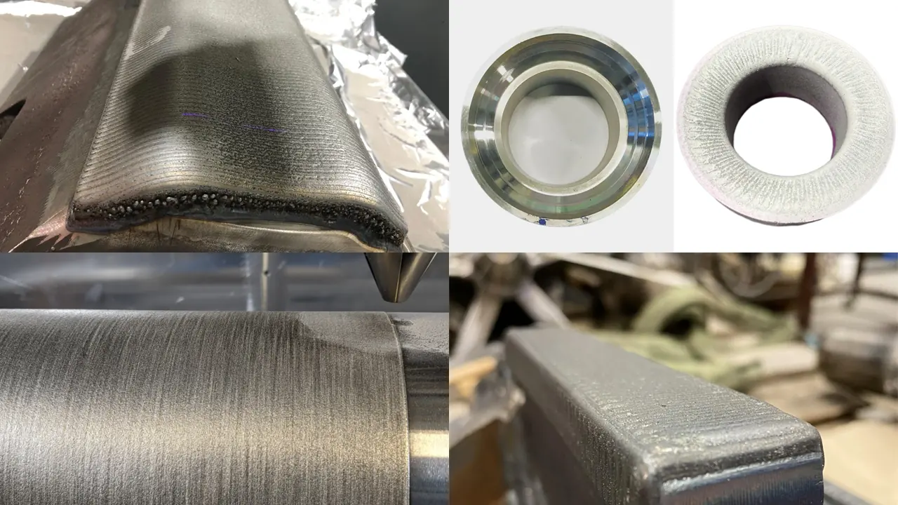 Laser cladding surface protection component